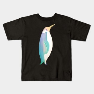 Pastel Rainbow Penguin Kids T-Shirt